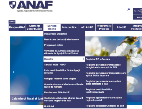 2026.ANAF – registre utile